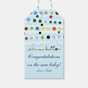 Étiquettes-cadeau Balise de cadeau de Baby shower Party de boutons
