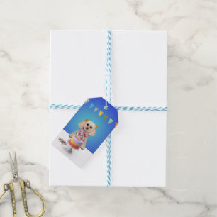 Étiquettes-cadeau Balise de cadeau de canicule de jouet d'abricot mi