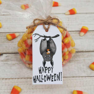 Étiquettes-cadeau Balise de cadeau de chaume d'Halloween