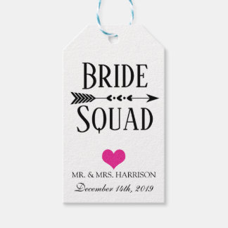 ÉTIQUETTES-CADEAU BALISE DE CADEAU DU PARTI BRIDE SQUAD