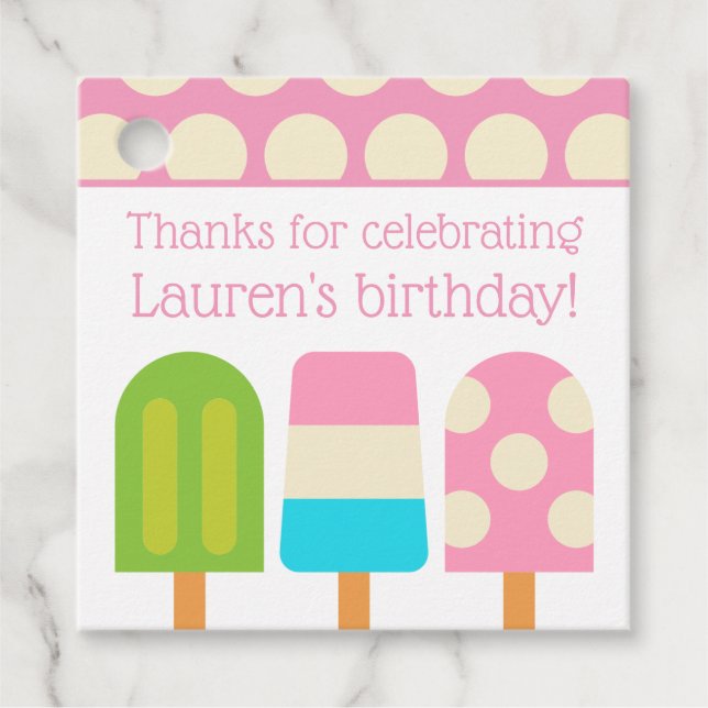 Étiquettes Cadeau Balise de cadeau ou de préférence personnalisée Po (Devant)