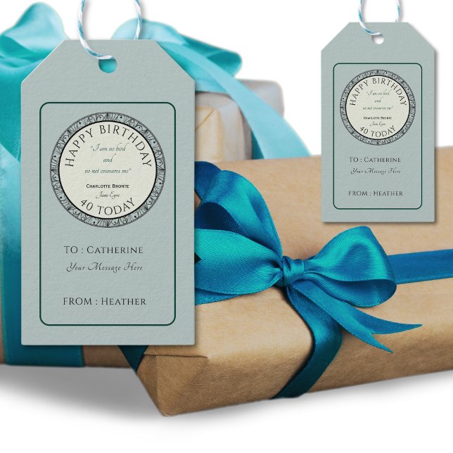 Étiquettes-cadeau Balise de cadeau personnalisé Lover Blue (Personalise your gifts with these beautiful gift tags in a traditional blue hue and a personal touch)