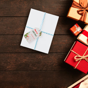 Étiquettes-cadeau Balise de cadeau Vintage vert de Noël