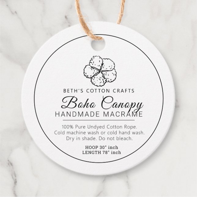 Étiquettes Cadeau Balise de code-barres produit de la canopée de mac (Devant)