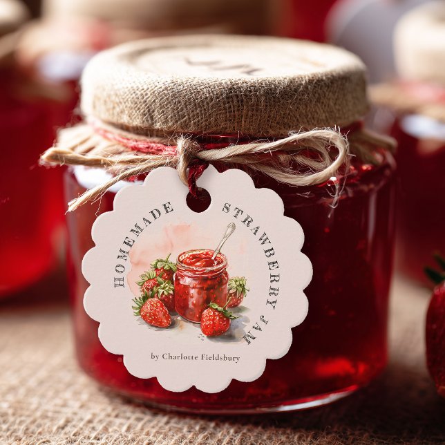 Étiquettes Cadeau Balise de hachage personnalisée de confiture de fr (Créateur téléchargé)