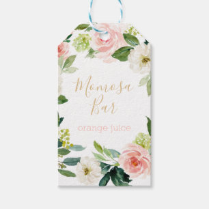 Étiquettes-cadeau Balise de jus de bar Momosa Baby shower de lapin