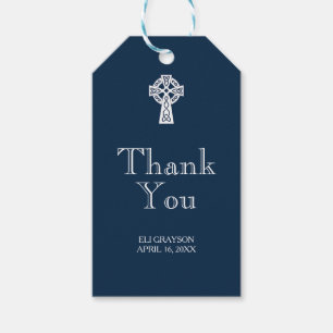 Étiquettes-cadeau Balise de Merci de croix celtique - Moderne