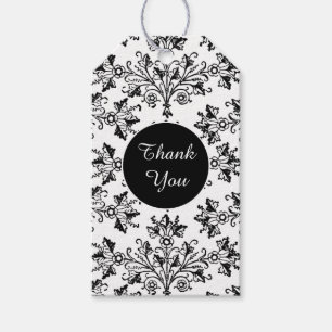 Étiquettes-cadeau Balise de Merci personnalisé de modèle Vintage noi
