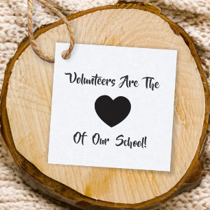 Étiquettes Cadeau Balise de Merci volontaire, Balise de cadeau volon