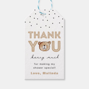 Étiquettes-cadeau Balise de préférence Baby shower d'ours   Bear Fav