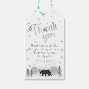 Étiquettes-cadeau Balise de préférence pour l'ours d'aventure - Merc
