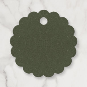 Étiquettes Cadeau Balise de préférence texturée Moss Green - Personn