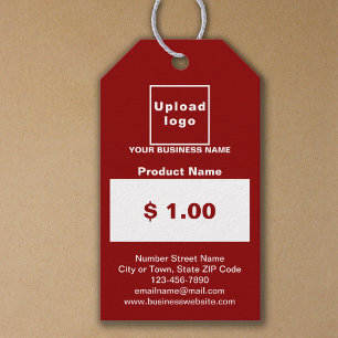 Étiquettes-cadeau Balise de prix de produit Red Color Business