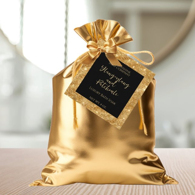 Étiquettes Cadeau Balise de produit Cosmétique Parties scintillant N (Créateur téléchargé)