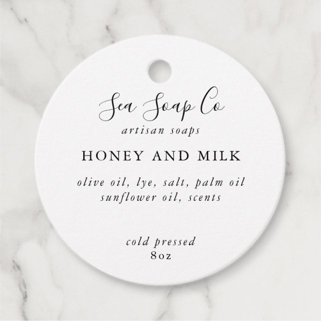 Étiquettes Cadeau Balise de savon (Devant)