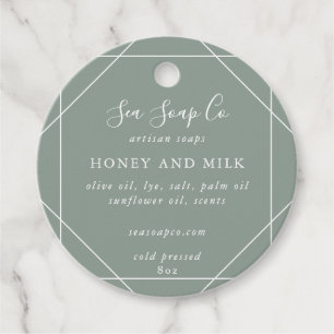 Étiquettes Cadeau Balise de savon personnalisable