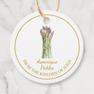 Étiquettes Cadeau Balise de suspension simple à base d'asperges mais