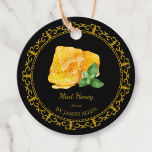 Étiquettes Cadeau Balise de suspension vintage de miel à la menthe i