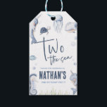 Étiquettes-cadeau Balise Deux The Sea Ocean 2nd Birthday Party Favor<br><div class="desc">Deux The Sea Ocean 2nd Birthday Party Merci Tag for Favoriser Sacs et boîtes</div>