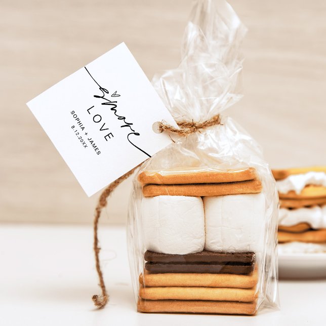 Étiquettes Cadeau Balise EVERLEIGH S'more Love Favour (Créateur téléchargé)