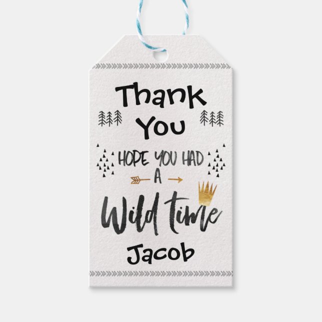 Étiquettes-cadeau Balise Far One Birthday Favor (Devant)