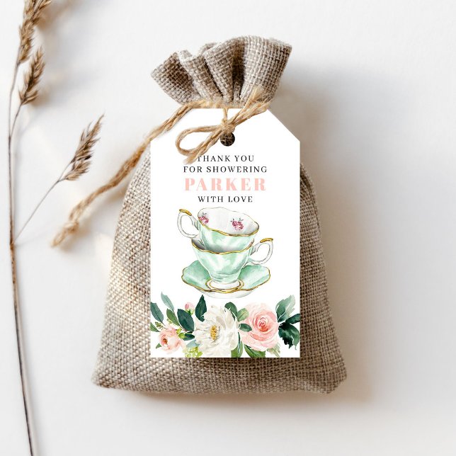 Étiquettes-cadeau Balise Fête des mariées Tea Party Favoriser (Créateur téléchargé)