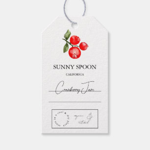 Étiquettes-cadeau Balise Hang Cranberry