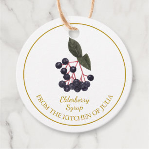 Étiquettes Cadeau Balise Hang pour sirop d'airelle simple fait maiso