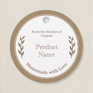 Étiquettes Cadeau Balise Kraft & Rustic Small Business Favoriser