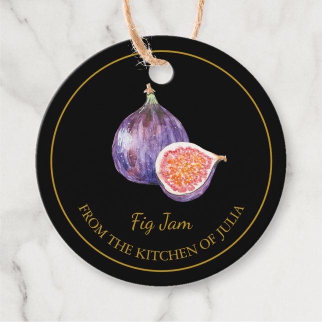 Étiquettes Cadeau Balise l Noir (Devant)