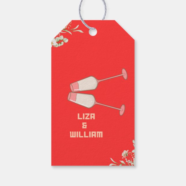 Étiquettes-cadeau Balise mariage GIFTThank You (Dos)