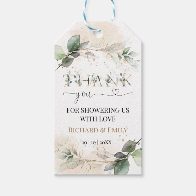 Étiquettes-cadeau Balise Merci (Devant)