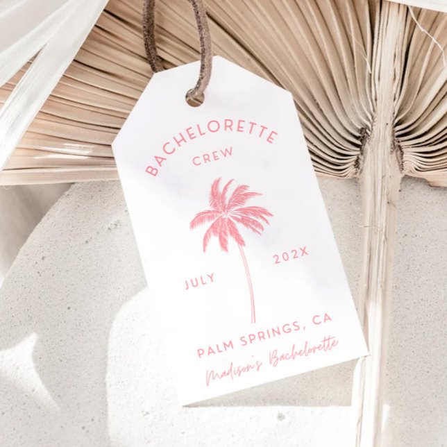 Étiquettes-cadeau Balise Palm Springs Merci Favor (Créateur téléchargé)