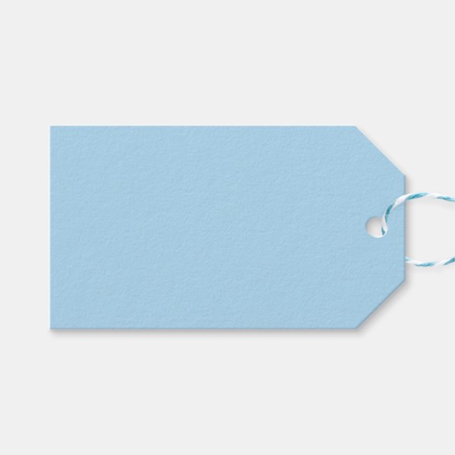 Étiquettes-cadeau Balise Pastel Blue Gift (Devant (Horizontal))