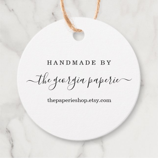 Étiquettes Cadeau Balise personnalisée pour les objets artisanaux (Devant)