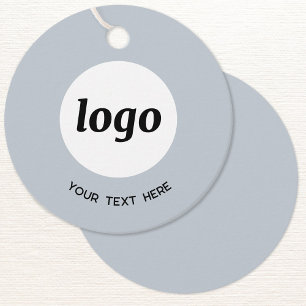 Étiquettes Cadeau Balise Prix Bleu en poudre simple de logo