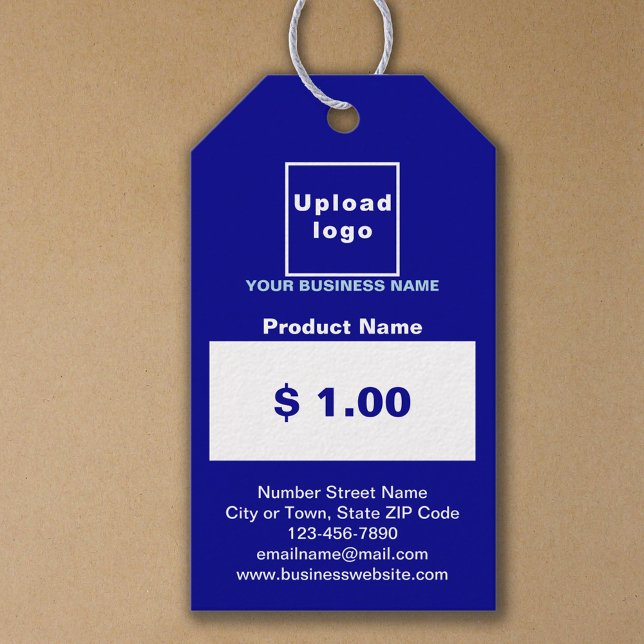 Étiquettes-cadeau Balise Prix du produit commercial couleur bleue (Blue color business product price tag)