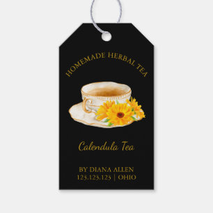 Étiquettes-cadeau Balise simple Calendula Tea Hang