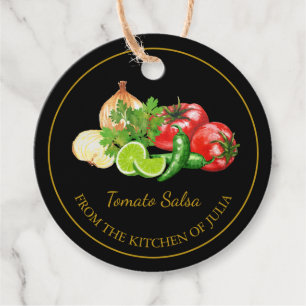 Étiquettes Cadeau Balise simple faite maison de hang à la salsa de t
