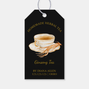 Étiquettes-cadeau Balise simple Ginseng Tea Hang