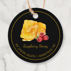 Étiquettes Cadeau Balise simple Hang de miel de framboise infusée
