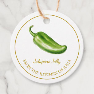Étiquettes Cadeau Balise simple maison Jalapeno Jelly Hang