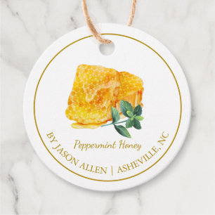 Étiquettes Cadeau Balise simple Permenthe à miel infusée Hang
