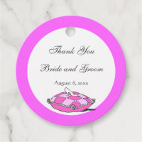 Balise vintage Cinderella Slipper sur Coussin rose