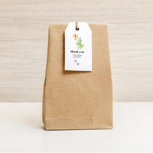 Étiquettes-cadeau Balises Cadeau Anniversaire de Cute Dinosaur