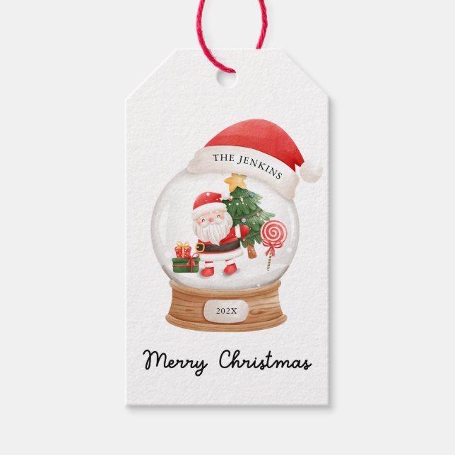 Étiquettes-cadeau Balises Cadeau de Noël Favoriser les enfants de Pè (Devant)