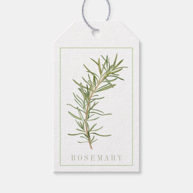 Étiquettes-cadeau Balises cadeau FRESH ROSEMARY (Devant)