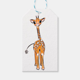 Étiquettes-cadeau Balises Cadeau Giraffe Cute