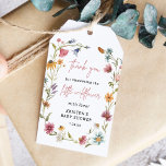 Étiquettes-cadeau Balises Cadeau Little Fleur sauvage Baby shower Me<br><div class="desc">Y a-t-il bientôt un petit fleur sauvage en route ? Un thème de baby shower fleur sauvage fleuri et si mignon ! Décorez un baby shower adorable avec ces étiquettes de remerciement mignonnes !</div>