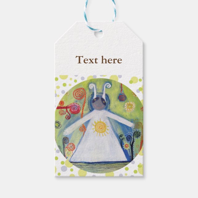 Étiquettes-cadeau Balises Cadeau Personnalisées pour les enfants cré (Devant)